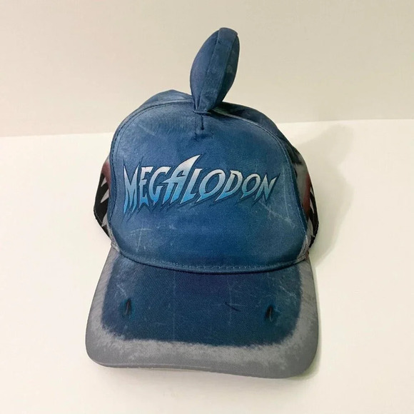 Monster Jam Truck Megalodon Adjustable Youth Hat Cap Shark Fin Kids Boys Girls - Picture 1 of 16